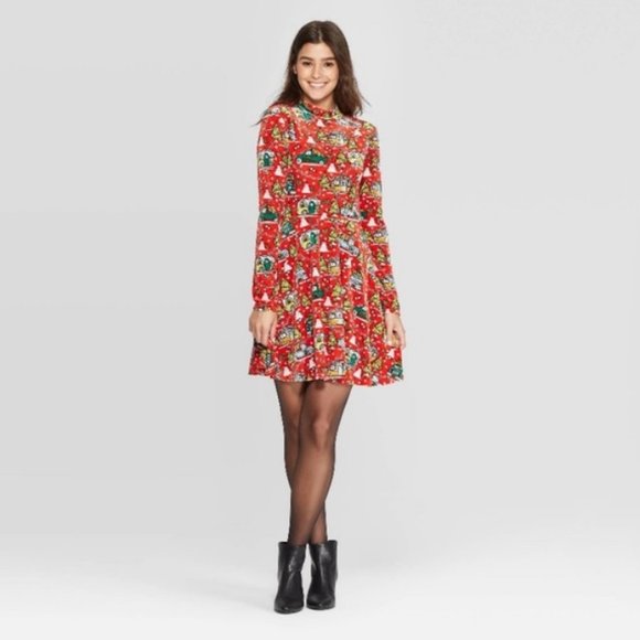 Born Family Dresses & Skirts - Ugly Holiday Christmas Mini Dress